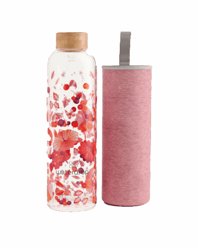 Waterdrop Glassflaske Rød